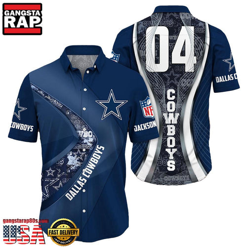 NFL Dallas CowboysCustom Name Number New Design Hawaiian Shirt For Men Women