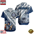 NFL Dallas Cowboys Football American Flag Mascot Custom Name Aloha Hawaiian Shirt