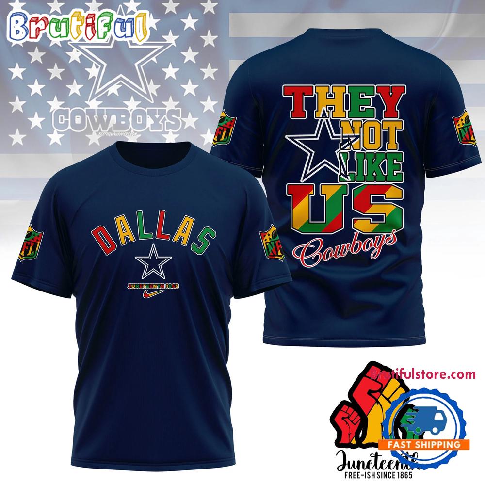 NFL Dallas Cowboys Football Team 2025 Juneteenth Freedom Day Unisex 3D Shirt