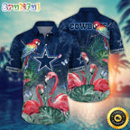 NFL Dallas Cowboys Hawaii Shirt Flamingo And Flower Aloha Shirt