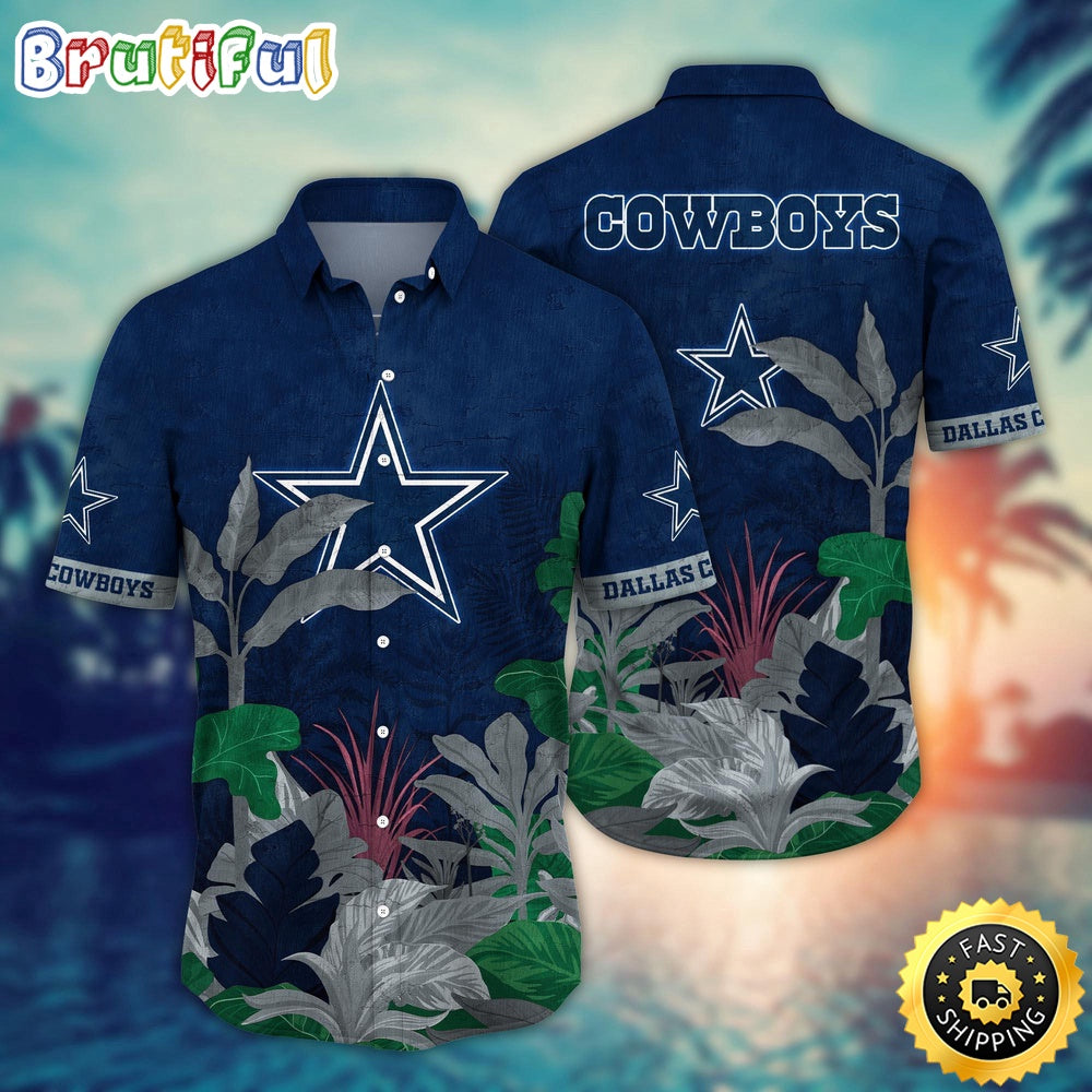 NFL Dallas Cowboys Hawaii Shirt Flower Hawaiian Style Statements