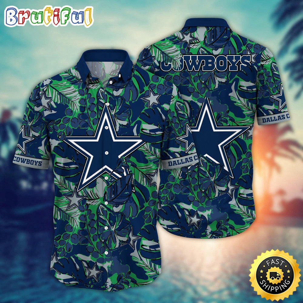NFL Dallas Cowboys Hawaii Shirt Flower Tropical Holiday Attire