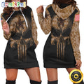 NFL Dallas Cowboys Hoodie Dress American Flag Camouflage Skull