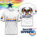 NFL Dallas Cowboys Human Rights Campaign LGBT Pride Month 3D T Shirt