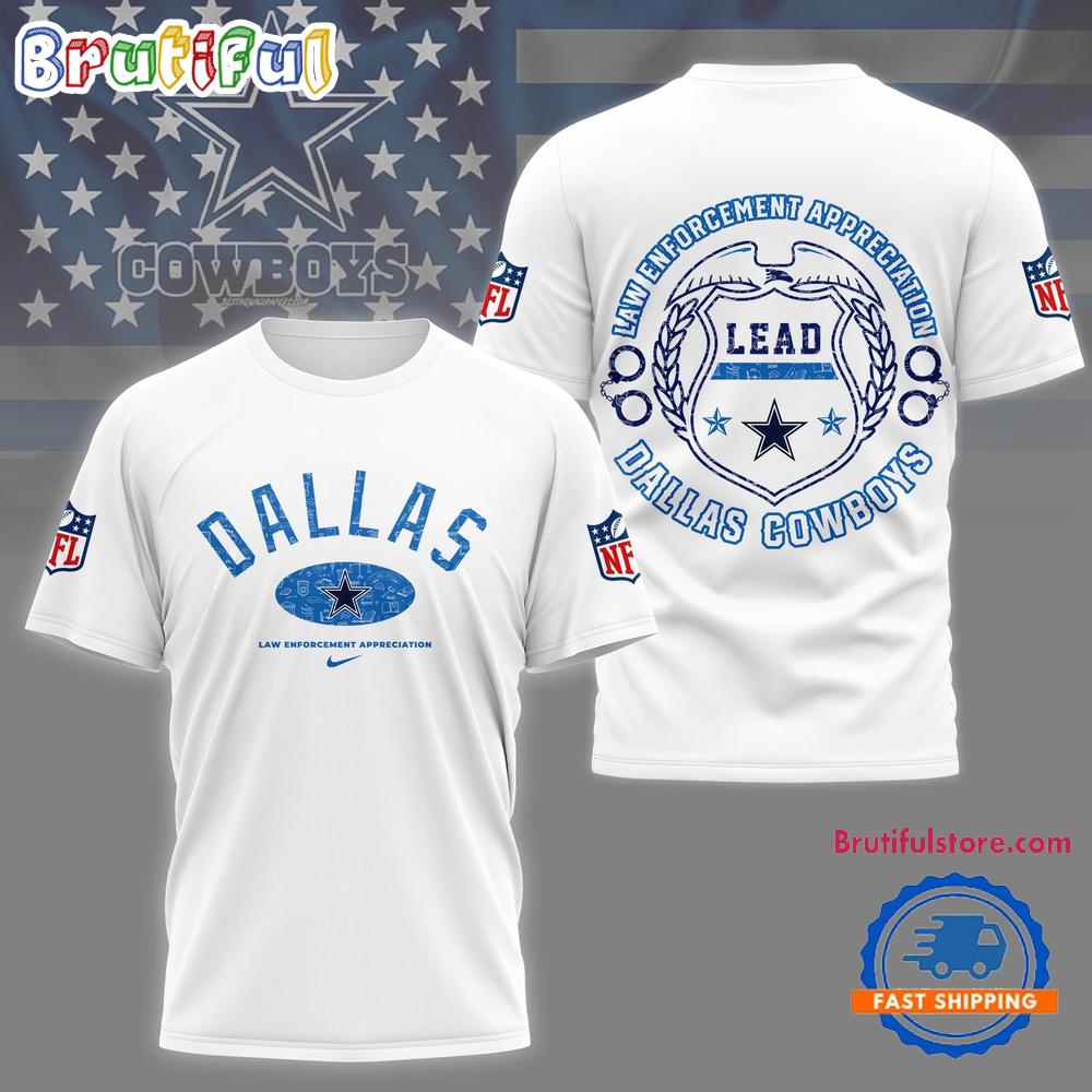 NFL Dallas Cowboys Law Appreciation Month 3D Shirt, Football Law Appreciation Month TShirt
