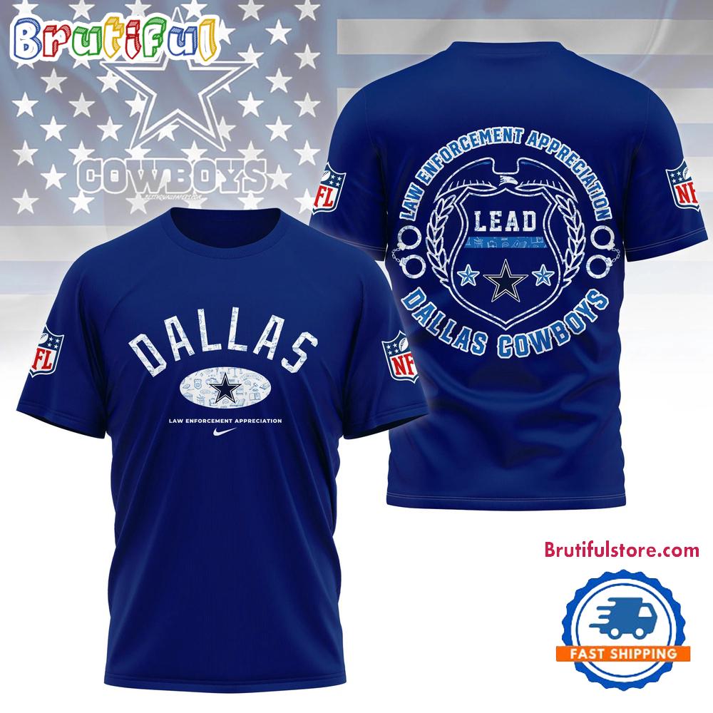 NFL Dallas Cowboys Law Appreciation Month 3D Shirt