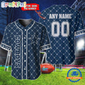 NFL Dallas Cowboys Logo Team Hologram Pattern Design Baseball Jersey