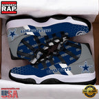 NFL Dallas Cowboys Logo Unique Design Air Jordan 11 Sneaker Shoes