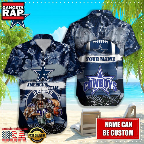 NFL Dallas Cowboys Mascot Football Hawaiian Shirt For Men Women