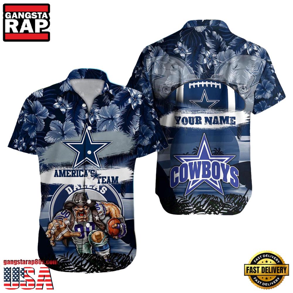 NFL Dallas Cowboys Mascot Football Aloha Hawaiian Shirt
