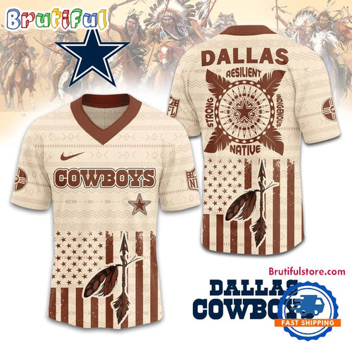 NFL Dallas Cowboys Native American 2025 Football Jersey