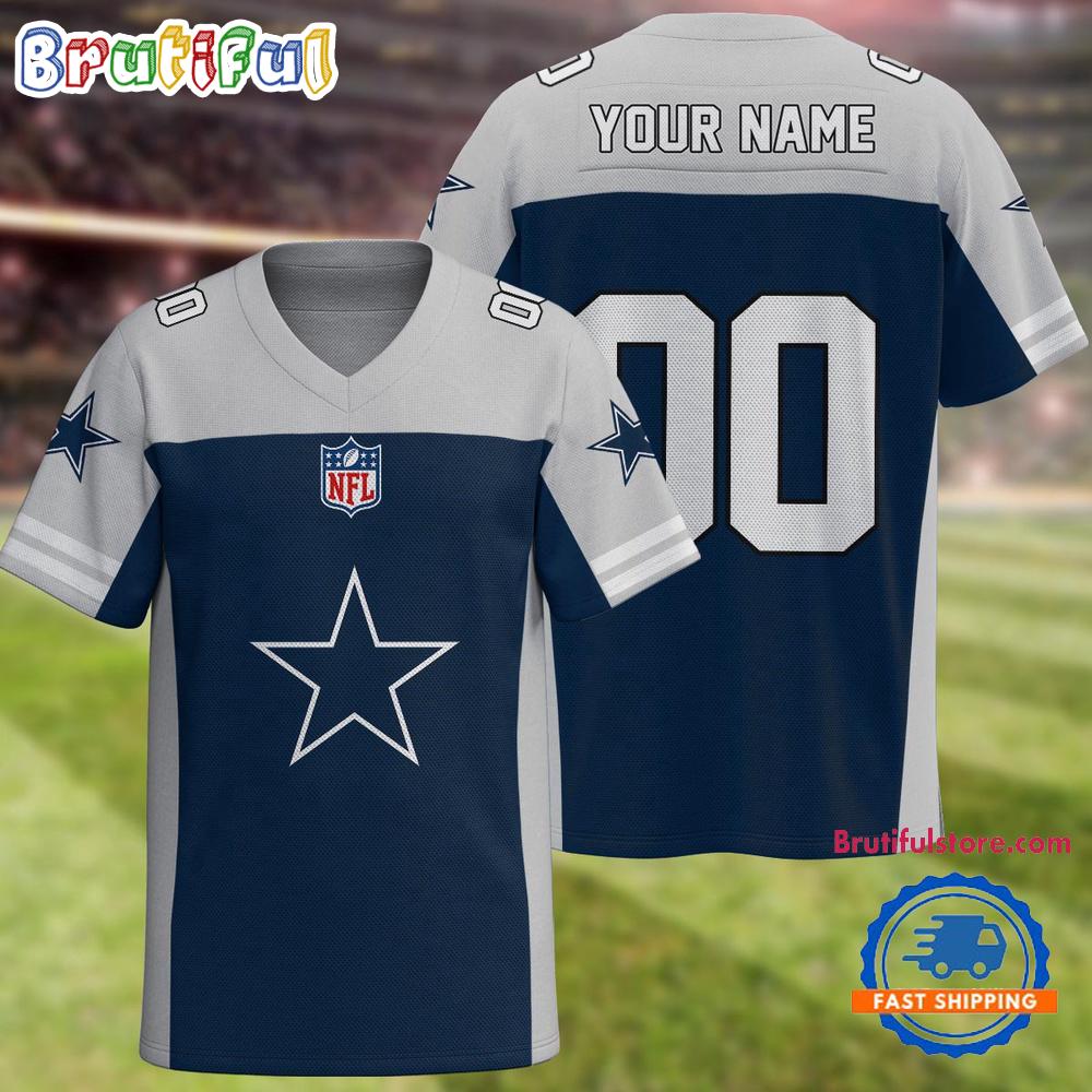 NFL Dallas Cowboys Team New Season Personalized Football Jersey