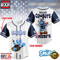 NFL Dallas Cowboys The Smurfs Movie Unique Design Custom Baseball Jersey