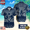 NFL Dallas Cowboys Vintage Style Custom Name Aloha Hawaiian Shirt