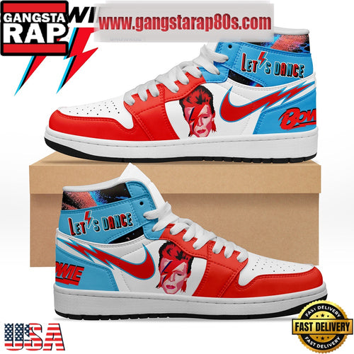 David Bowie Let’s Dance Air Jordan 1 Sneakers Shoes