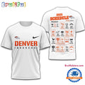 NFL Denver Broncos 2025 SCHEDULE All Over Print Shirt, 2025 Football Schedule Shirts