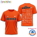 NFL Denver Broncos 2025 SCHEDULE Unisex 3D Shirt