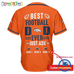 NFL Denver Broncos Best Dad Ever Baseball Jersey