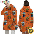 NFL Denver Broncos Blanket Hoodie Baby Yoda Unisex Hoodie