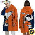 NFL Denver Broncos Blanket Hoodie For Fans Unisex Hoodie