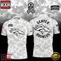 NFL Denver Broncos Camo 2025 Salute to Service Polo Shirt