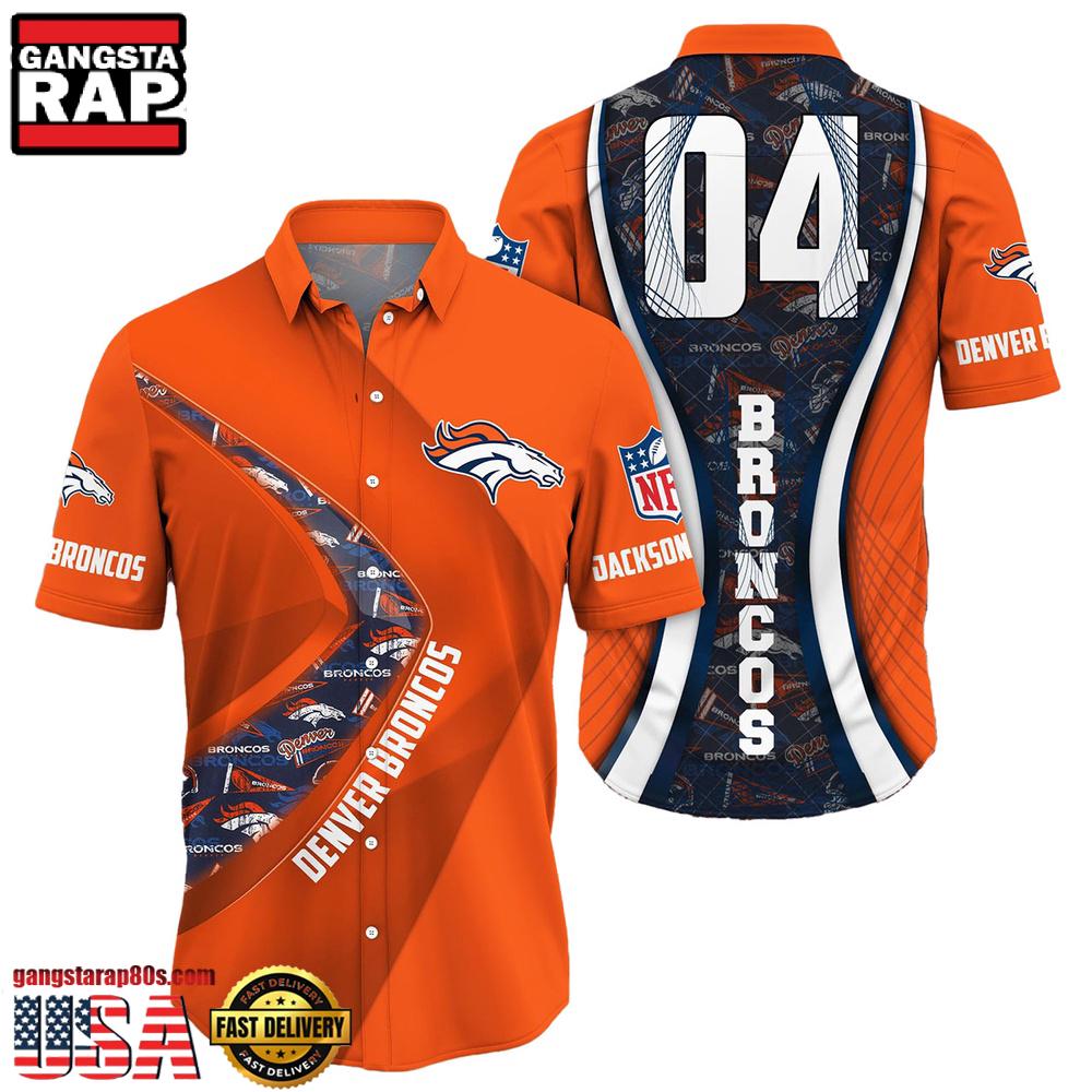 NFL Denver BroncosCustom Name Number New Design Hawaiian Shirt For Men Women