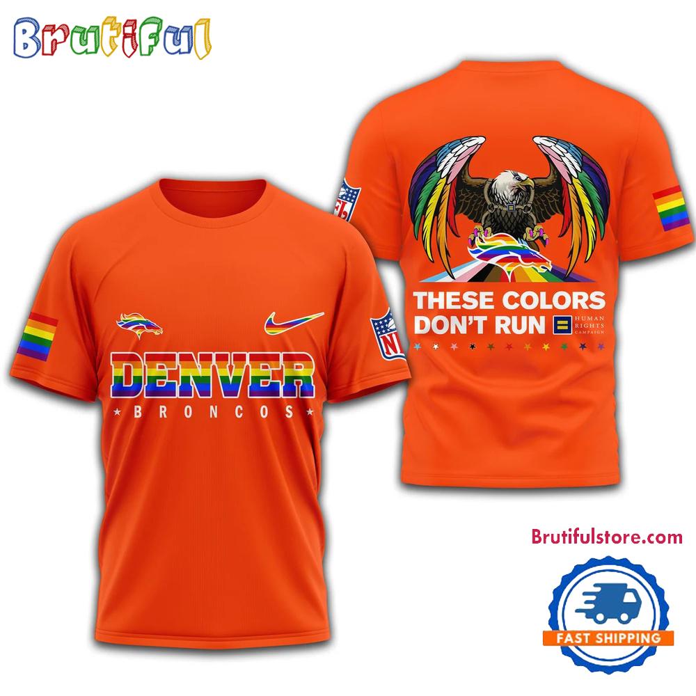 NFL Denver Broncos Football Human Rights Campaign LGBT 2025 3D Shirt