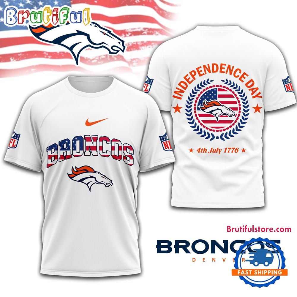 NFL Denver Broncos Football Team Independence Day New Design 3D Shirt
