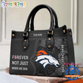 NFL Denver Broncos Forever Not Just When We Win Women’s Leather Hand Bag
