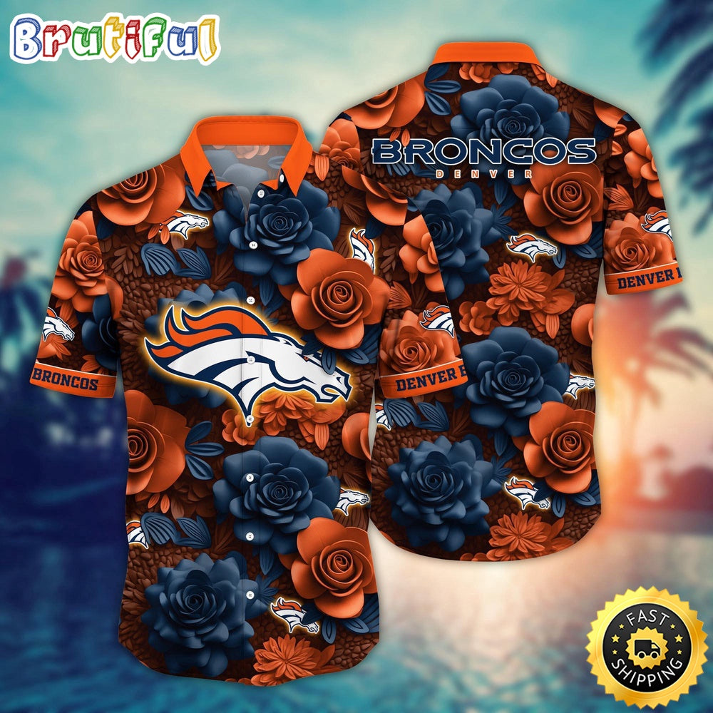 NFL Denver Broncos Hawaii Shirt Flower Aloha Spirit Shirts