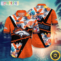 NFL Denver Broncos Hawaii Shirt Flower Island Inspired Apparel