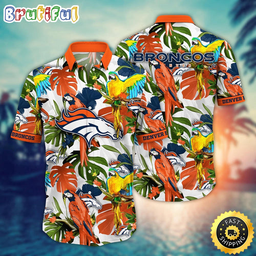 NFL Denver Broncos Hawaii Shirt Flower Sunshine Inspired Tops