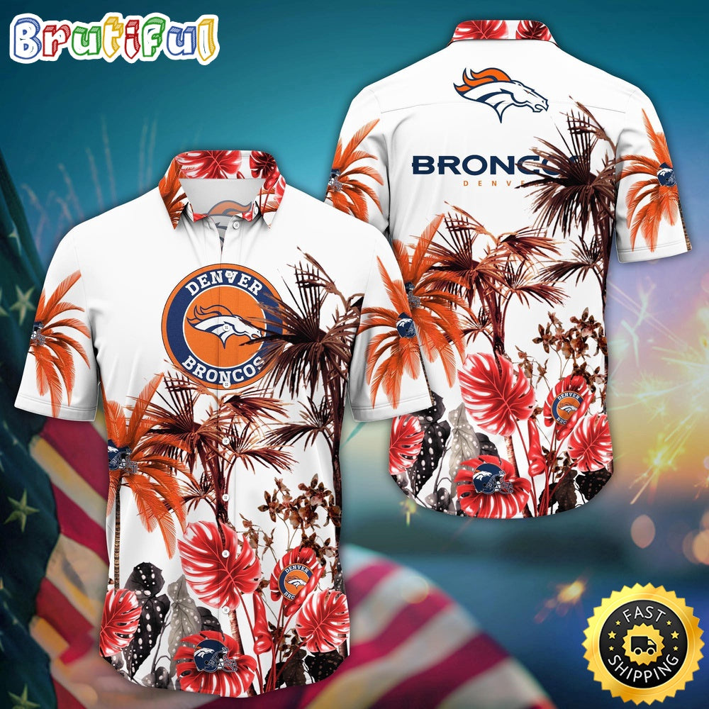 NFL Denver Broncos Hawaii Shirt Palm Tree Aloha Shirt For Fans