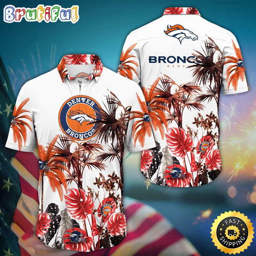 NFL Denver Broncos Hawaii Shirt Palm Tree Aloha Shirt For Fans