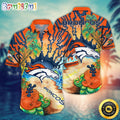 NFL Denver Broncos Hawaiian Shirt Flower Hawaii Shirt For Football Fans