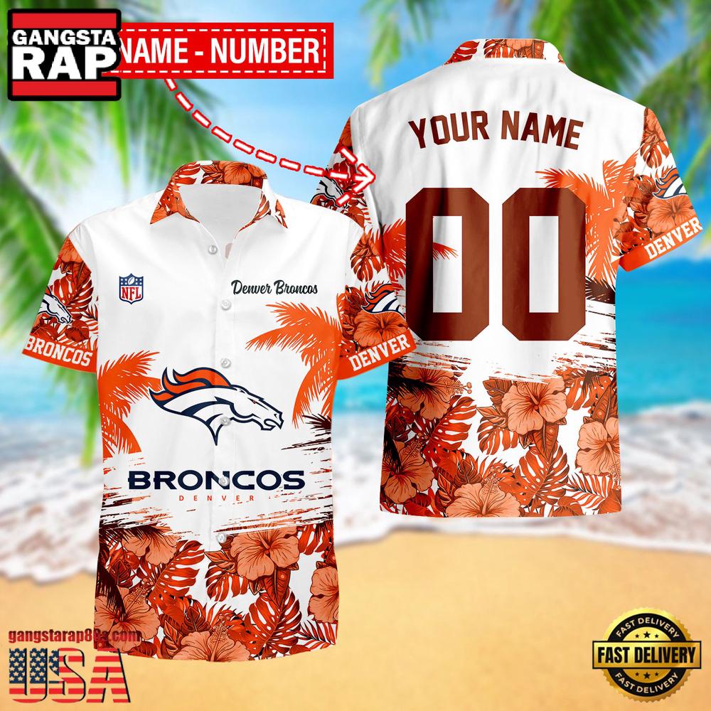 NFL Denver Broncos New Design 2025 Custom Name Number Hawaiian Shirt
