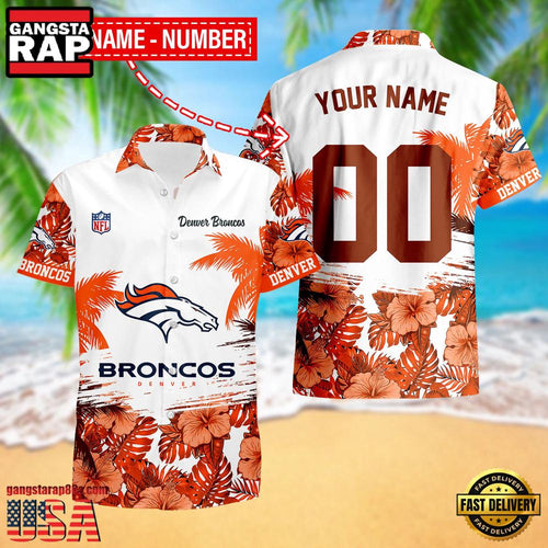 NFL Denver Broncos New Design 2025 Custom Name Number Hawaiian Shirt