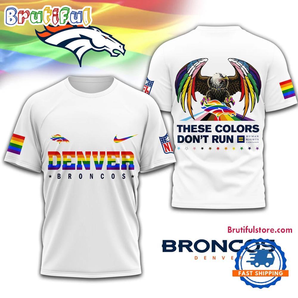 NFL Denver Broncos Human Rights Campaign LGBT Pride Month 3D T Shirt