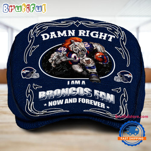NFL Denver Broncos Mascot Football Fans Custom Jeff Cap