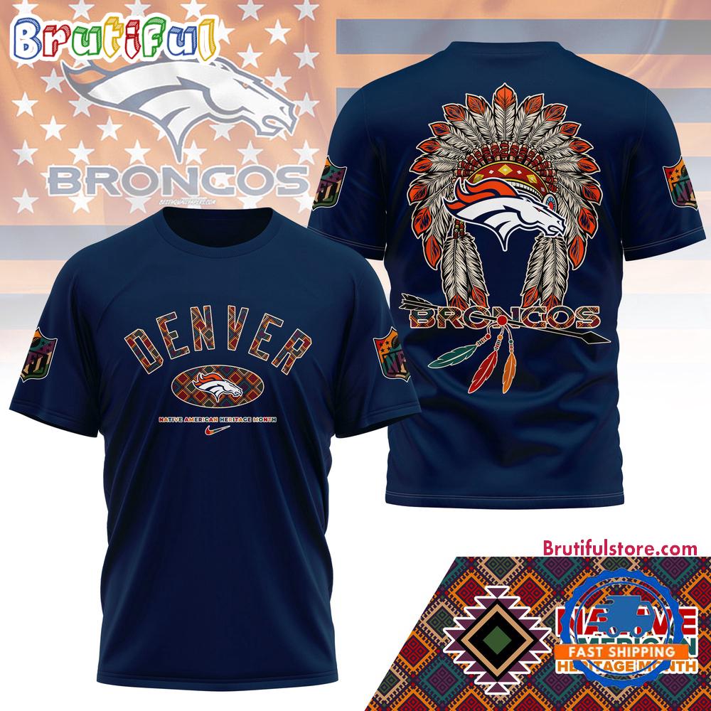 NFL Denver Broncos Native American Heritage Month New 3D Shirt
