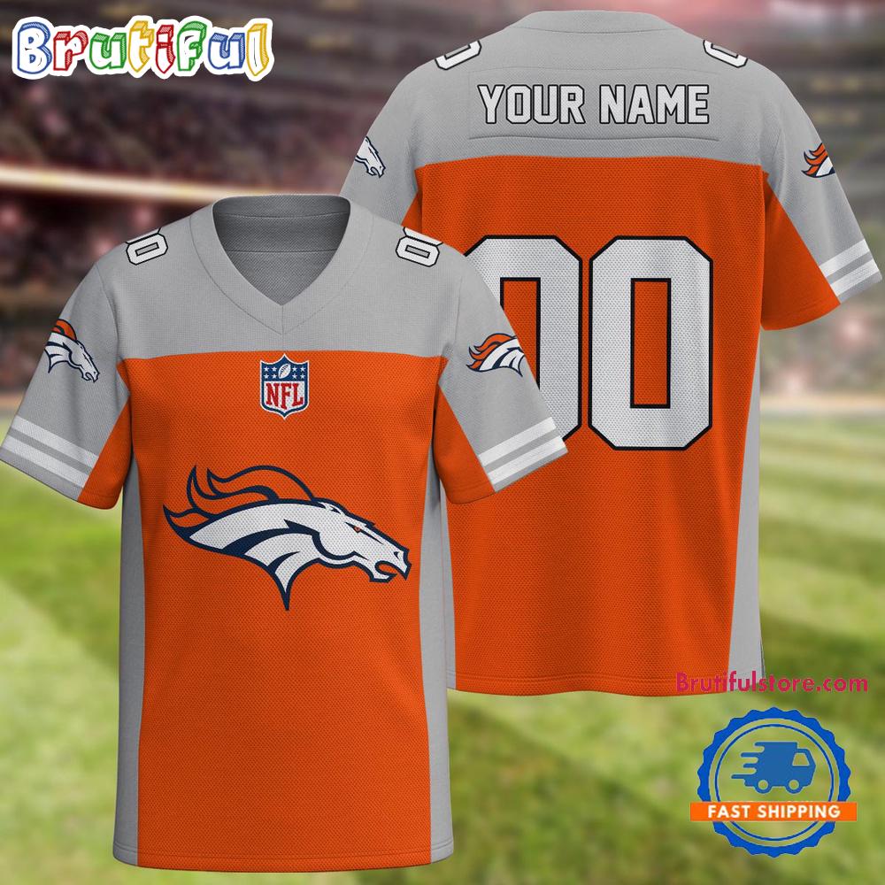 NFL Denver Broncos Team New Season Personalized Football Jersey