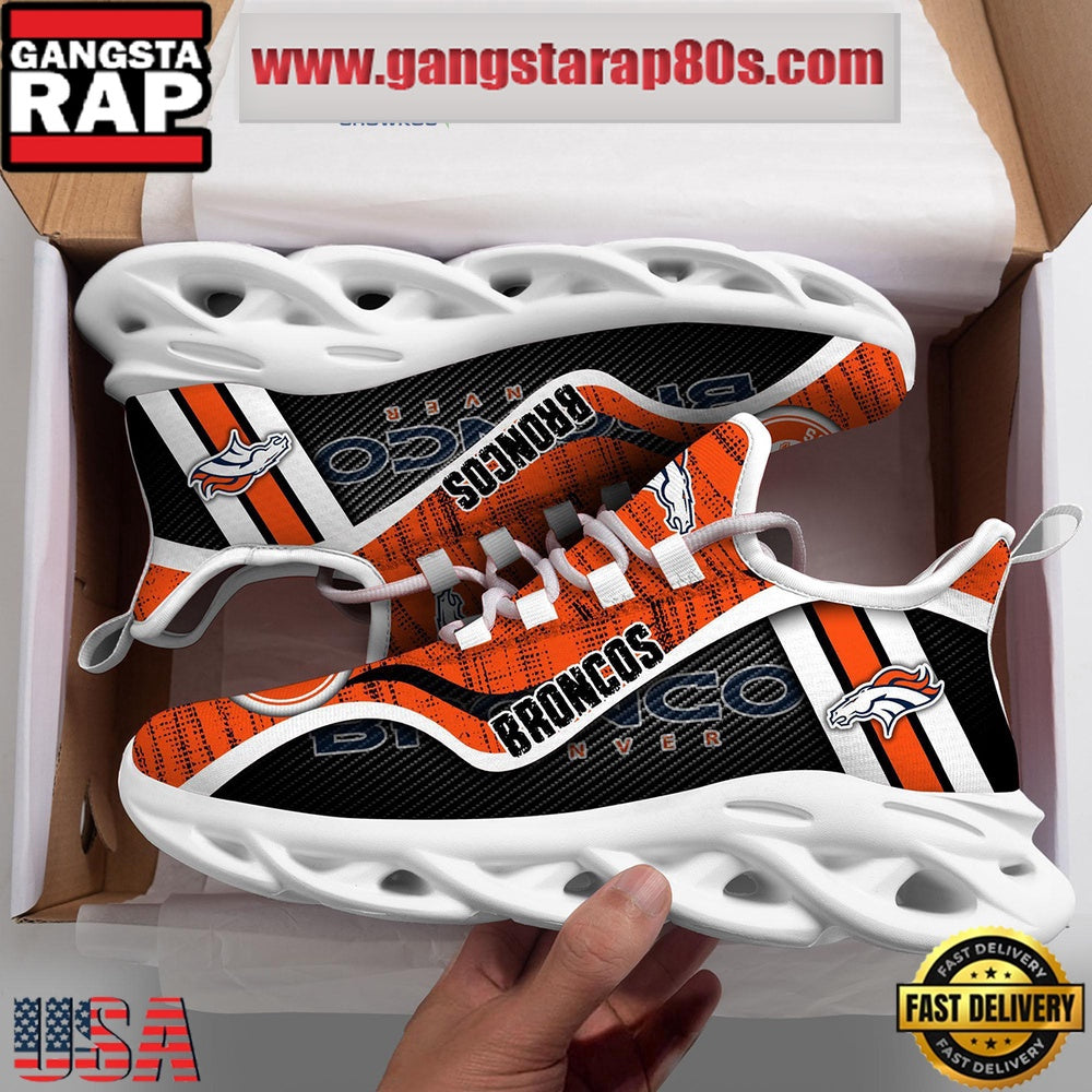 NFL Denver Broncos Unique Design Max Soul Shoes Running Sneakers