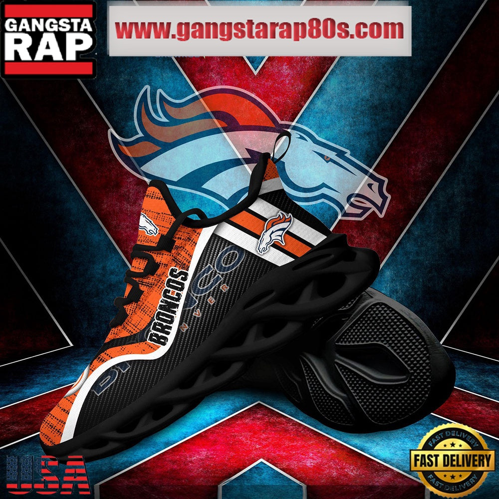 NFL Denver Broncos Unique Design Max Soul Shoes Running Sneakers