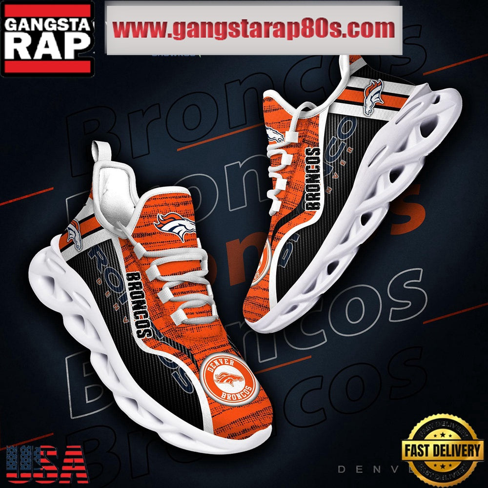 NFL Denver Broncos Unique Design Max Soul Shoes Running Sneakers