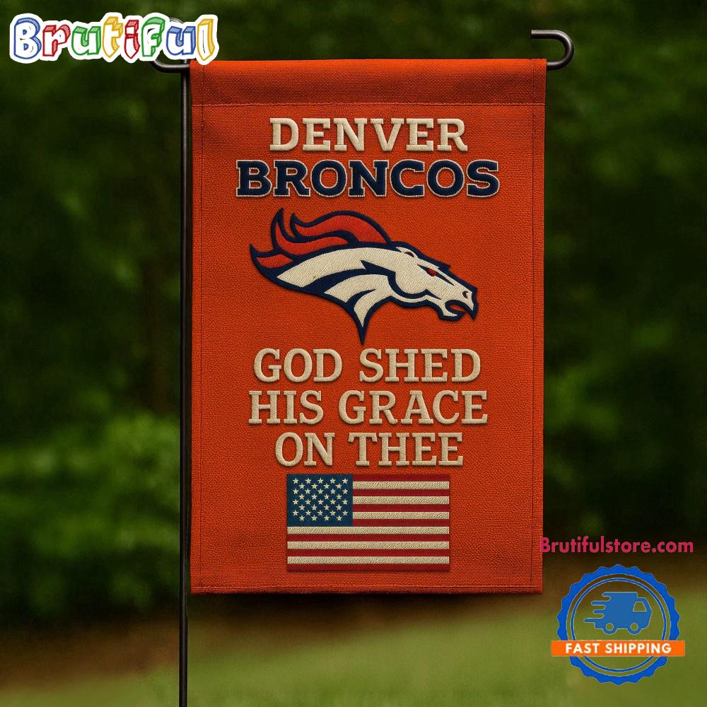 NFL Denver Broncos USA Team Independence Day Flag