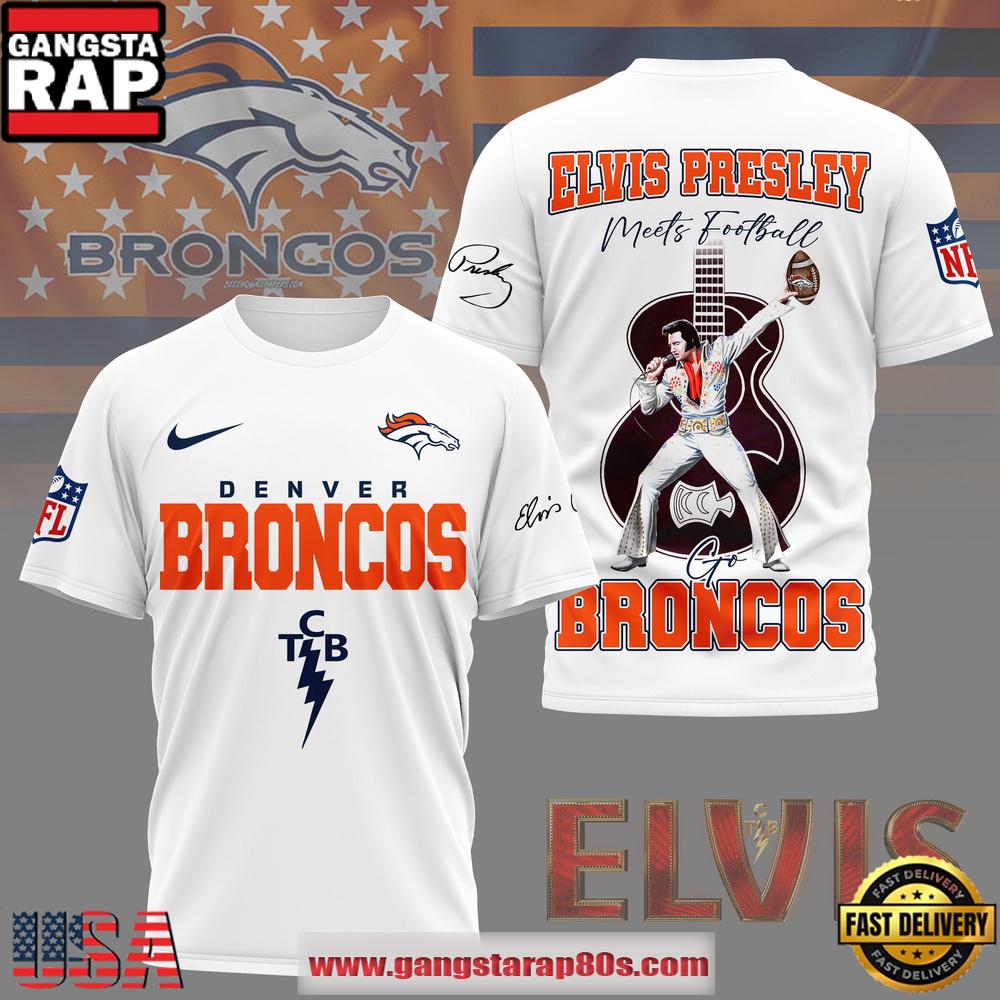 NFL Denver Broncos x Elvis Presley 2026 Unisex T-Shirt