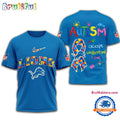 NFL Detroit Lions 2025 Autism Awareness 3D Shirt