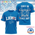 NFL Detroit Lions 2025 Fire Dept Unisex 3D Shirt