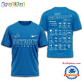 NFL Detroit Lions 2025 SCHEDULE Unisex 3D Shirt