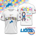 NFL Detroit Lions Autism Awareness Accept Understand Love All Over Print Shirt